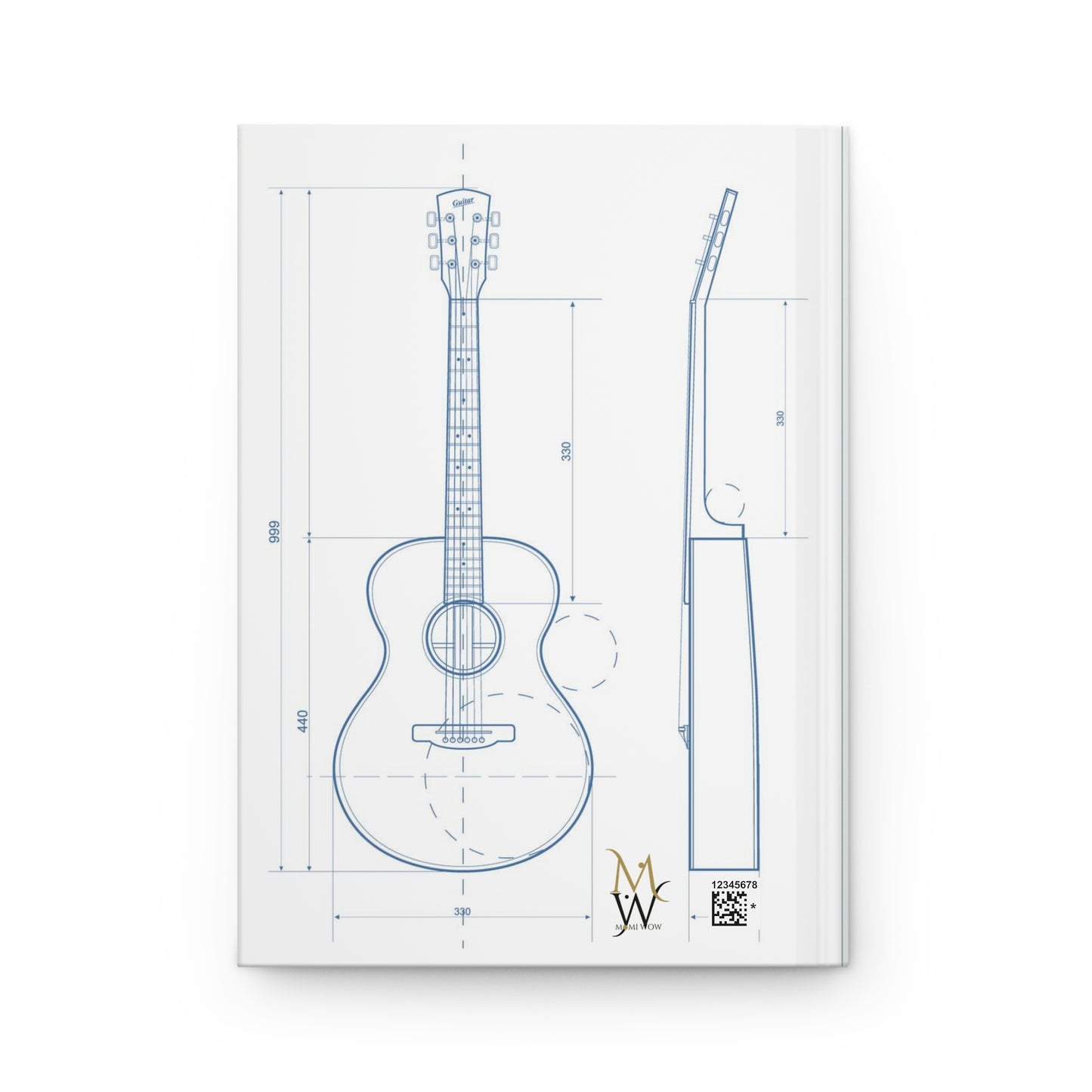 Listen to da' Vibration of the String! - Hardcover Journal Matte