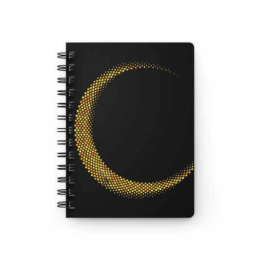 Gold Crescent Spiral Bound Journal