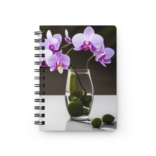 Purple Orchid Spiral Bound Journal