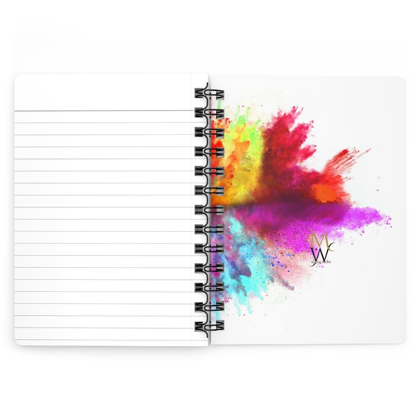 Color Blotch Spiral Bound Journal